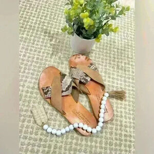 Klimatsakis Real Leather Sandal Womens Lissandra 751 Size 9